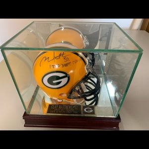 Clay Matthews autographed mini helmet